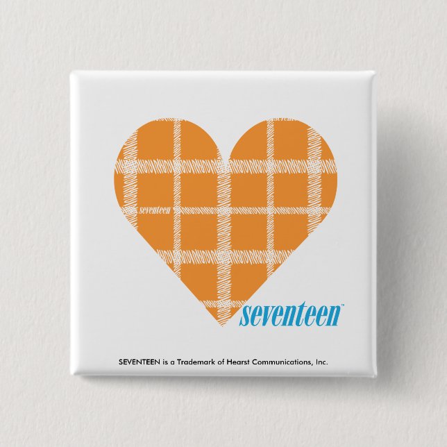 Badge Carré 5 Cm Orange 4 de plaid (Devant)