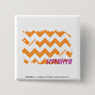 Badge Carré 5 Cm Orange 4 de zigzag