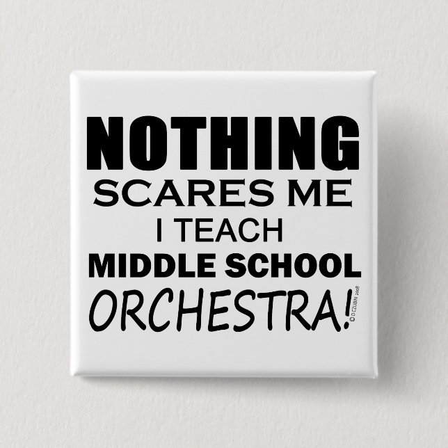 Badge Carré 5 Cm Orchestre du collège (Devant)