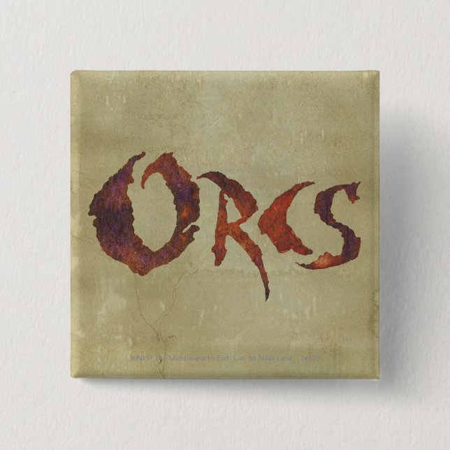 Badge Carré 5 Cm Orcs (Devant)