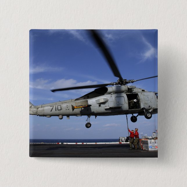 Badge Carré 5 Cm Ordnancemet connecter les câbles de transport (Devant)