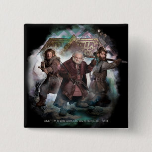 Badge Carré 5 Cm Ori, Dori, et Nori