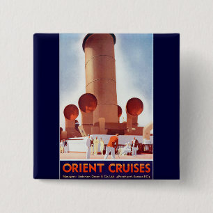 Badge Carré 5 Cm Orient Cruises Big Funnel
