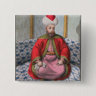 Badge Carré 5 Cm Orkhan (1288-1359), sultan 1326-59, 'd'une série