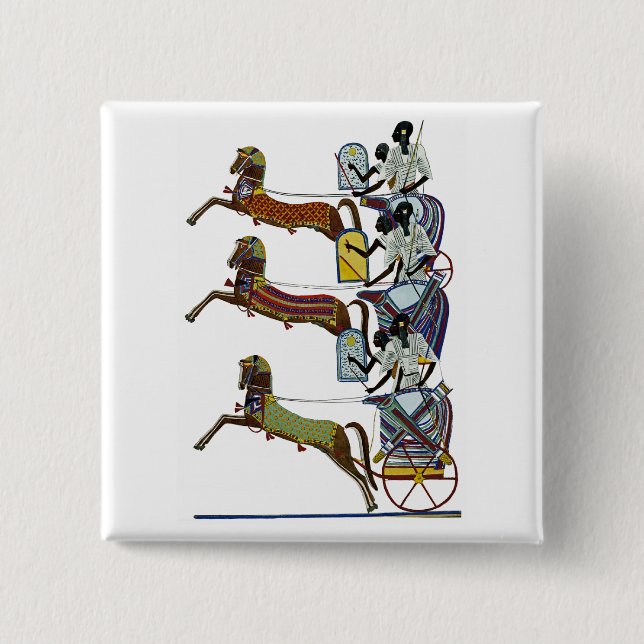 Badge Carré 5 Cm Ornamnet égyptien #2 sur Emporio Moffa (Devant)