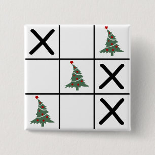 Badge Carré 5 Cm Orteil de Tic Tac de Noël