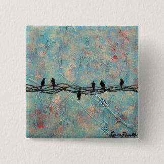 Badge Carré 5 Cm "Osez être différent" par Linda Powell~Pin