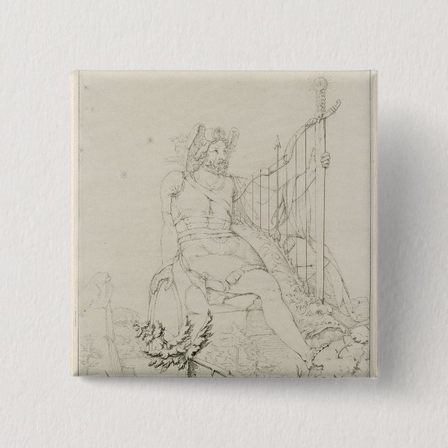 Badge Carré 5 Cm Ossian, 1804-5 (Devant)