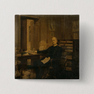Badge Carré 5 Cm Otto von Bismarck dans son étude