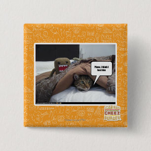 Badge Carré 5 Cm Ouf je pense que je l'ai perdu