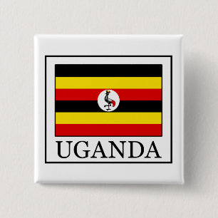 Badge Carré 5 Cm Ouganda