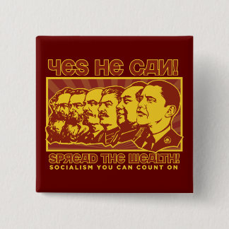Badge Carré 5 Cm Oui il peut ! Camarade Obama Spoof
