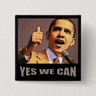 Badge Carré 5 Cm Oui nous pouvons nous boutonner