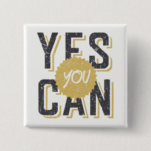 Badge Carré 5 Cm Oui, vous pouvez 3