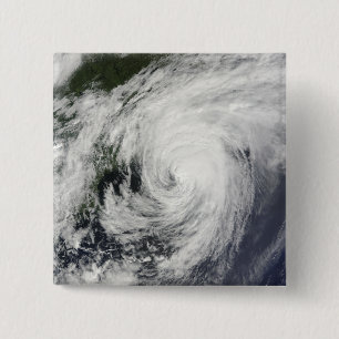 Badge Carré 5 Cm Ouragan Bill au-dessus de la Nouvelle-Écosse