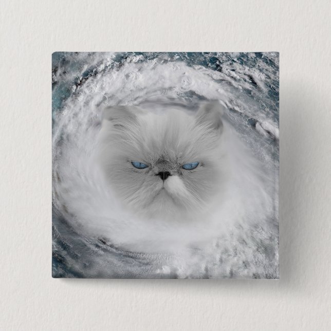 Badge Carré 5 Cm Ouragan Cat 5 (Devant)