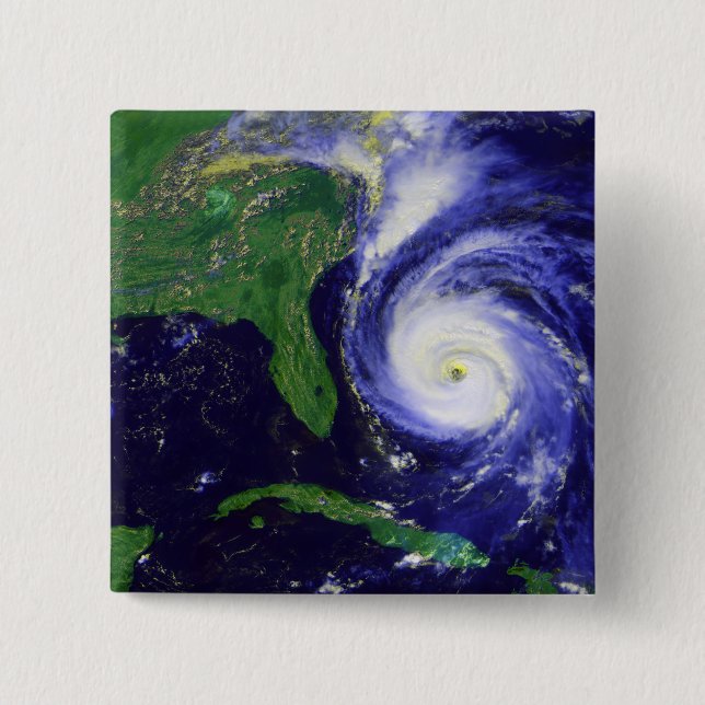 Badge Carré 5 Cm Ouragan Fran (Devant)