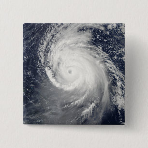 Badge Carré 5 Cm Ouragan Igor dans l'océan Atlantique
