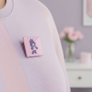 Badge Carré 5 Cm Ours