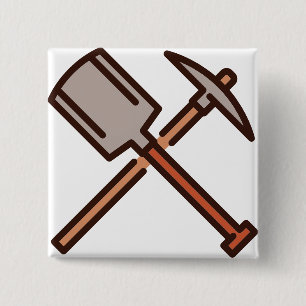 Badge Carré 5 Cm outils