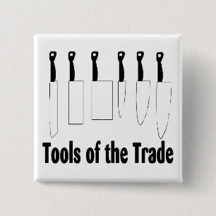 Badge Carré 5 Cm Outils des couteaux commerciaux