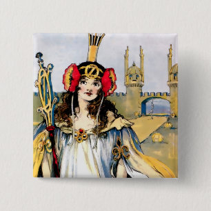 Badge Carré 5 Cm "Ozma of Oz" de John R Neill