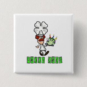 Badge Carré 5 Cm Paddy Cake St. Patricks Day Buttons