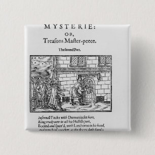 Badge Carré 5 Cm Page titre à 'Mischeefes Mysterie ou trahisons