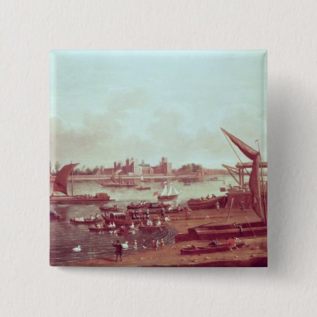 Badge Carré 5 Cm Palais de Lambeth (Devant)