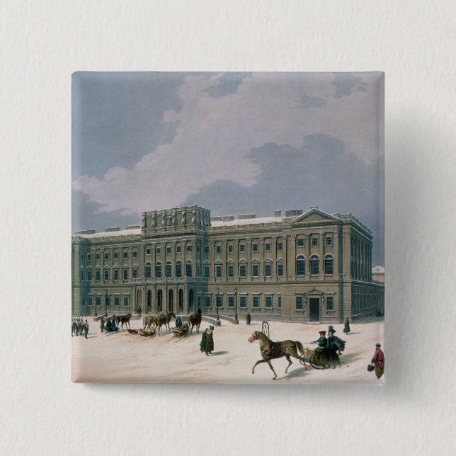 Badge Carré 5 Cm Palais du duc grand de Leuchtenberg (Devant)