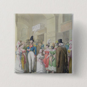Badge Carré 5 Cm Palais Royal de Galeries du, du 'tableau De
