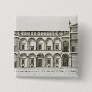 Badge Carré 5 Cm Palazzo di Santo Spirito, des "Di Roma de