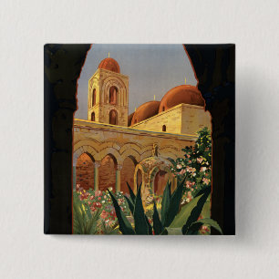 Badge Carré 5 Cm Palerme