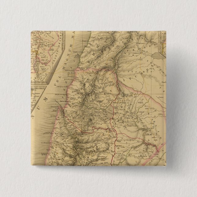 Badge Carré 5 Cm Palestine (Devant)