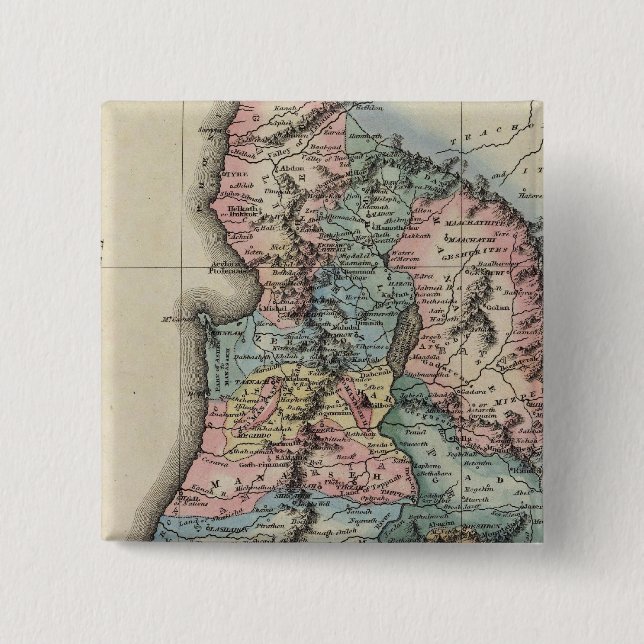 Badge Carré 5 Cm Palestine 2 (Devant)