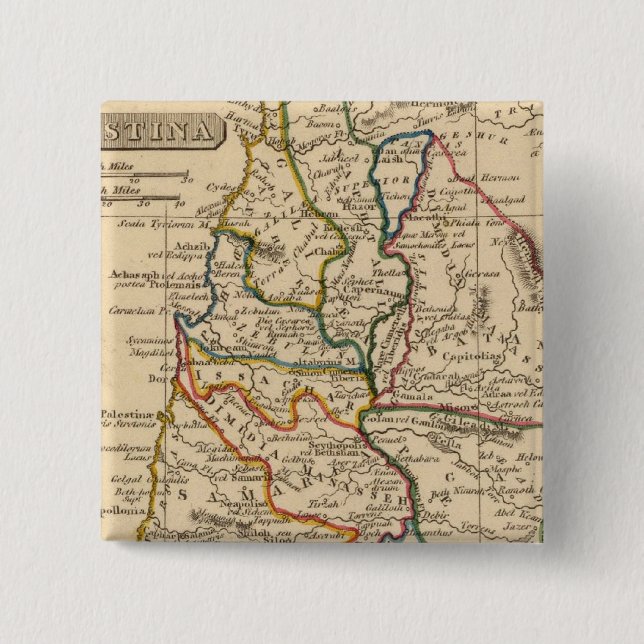 Badge Carré 5 Cm Palestine 5 (Devant)