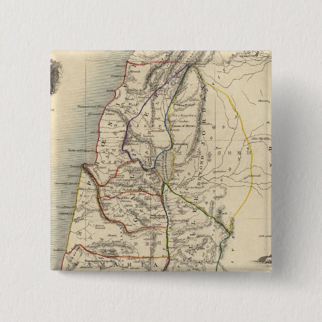 Badge Carré 5 Cm Palestine antique (Devant)