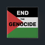 BADGE CARRÉ 5 CM PALESTINE LIBRE FIN GÉNOCIDE DRAPEAU ROUGE VERT<br><div class="desc">PALESTINE GRATUITE DRAPEAU ROUGE NOIR VERT BLANC BOUTON FIN DU GÉNOCIDE</div>
