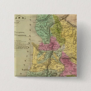 Badge Carré 5 Cm Palestine, ou Terre sainte