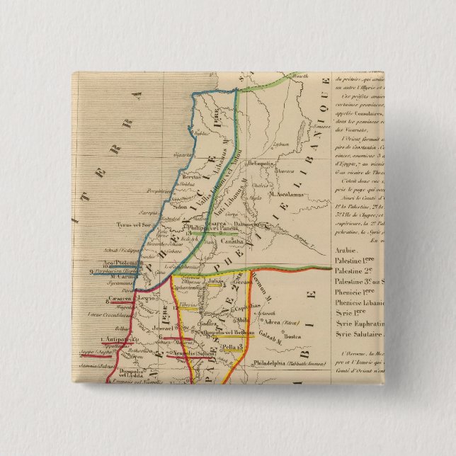 Badge Carré 5 Cm Palestine sous Constantin le Grand, 330 après JC (Devant)