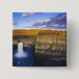 Badge Carré 5 Cm Palouse Falls State Park à Washington