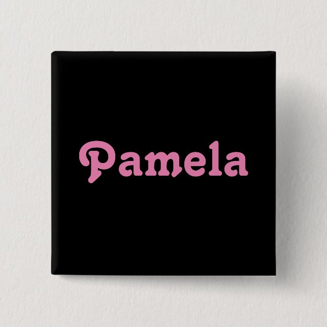 Badge Carré 5 Cm Pamela (Devant)