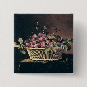 Badge Carré 5 Cm Panier des prunes