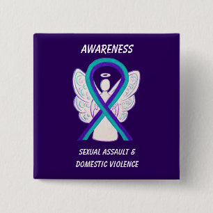 Badge Carré 5 Cm Paniers de sensibilisation aux agressions sexuelle