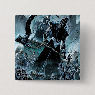 Badge Carré 5 Cm Panneau noir de corps de lanterne