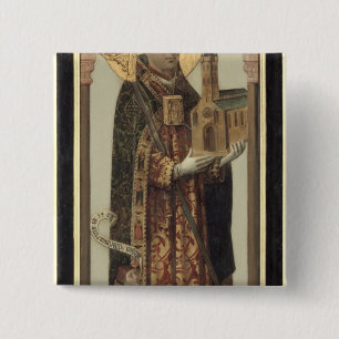 Badge Carré 5 Cm Panneau votif dépeignant St Ansgar, 1457