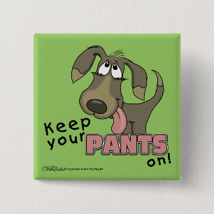 Badge Carré 5 Cm Pantalon de garde-chien
