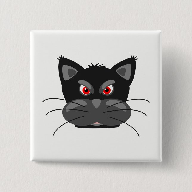Badge Carré 5 Cm Panthère (Devant)