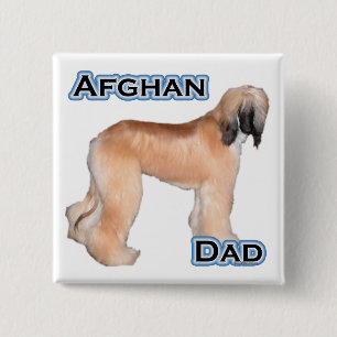 Badge Carré 5 Cm Papa afghan 4 - Bouton