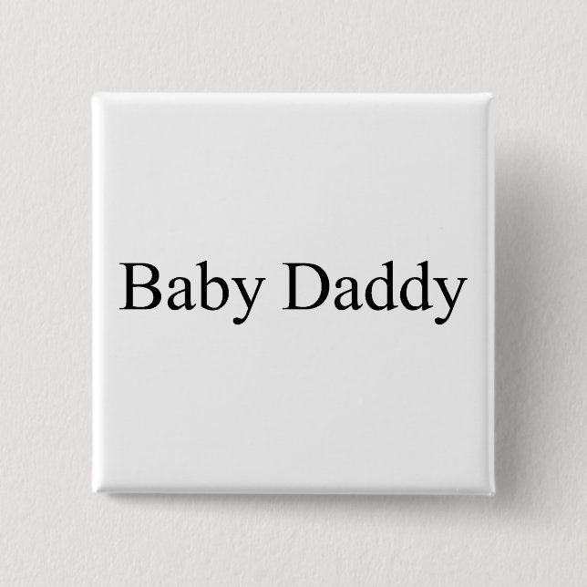 Badge Carré 5 Cm Papa de bébé (Devant)